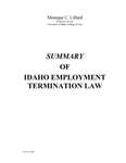 Summary of Idaho Employment Termination Law by Monique C. Lillard