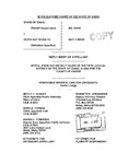 State v. Shultz Appellant's Reply Brief Dckt. 33310