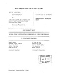 Watson v. Joslin Millwork, Inc. Respondent's Brief Dckt. 37166