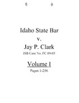 Idaho State Bar v. Clark Clerk's Record v. 1 Dckt. 38792