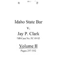 Idaho State Bar v. Clark Clerk's Record v. 2 Dckt. 38792