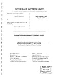 Parks v. Safeco Insurance Co. of Illinois Appellant's Reply Brief Dckt. 43376