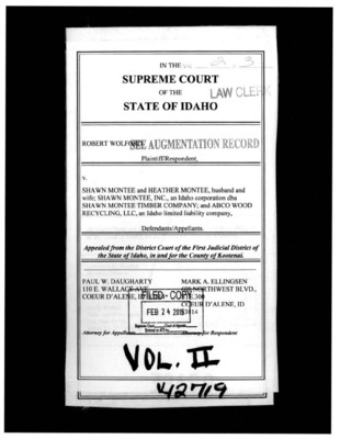 Wolford v. Montee Clerk s Record v. 2 Dckt. 42719