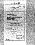 Krinitt v. Idaho Dept. of Fish and Game Clerk's Record v. 1 Dckt. 44326