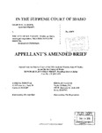Hammer v. City of Sun Valley Amended Appellant's Brief Dckt. 43079