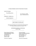 State v. Robins Appellant's Reply Brief Dckt. 44296