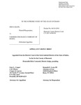 Klein v. Farmers Insurance Company of Idaho Appellant's Reply Brief Dckt. 46314