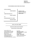 Schoeffel v. Thorne Reaserch, INC Appellant's Reply Brief Dckt. 47101
