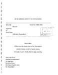 Cole v. Posey Appellant's Reply Brief Dckt. 38646
