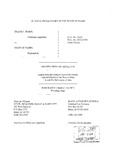 Ward v. State Appellant's Brief Dckt. 41331