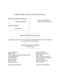 Thurlow v. State Appellant's Brief Dckt. 42763