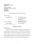 State v. Williams Appellant's Brief Dckt. 43491