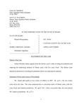 State v. Adams Appellant's Brief Dckt. 43910