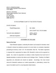 State v. Benedict Appellant's Reply Brief Dckt. 43952
